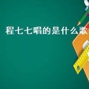 程七七唱的是什么歌