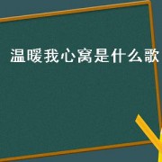 温暖我心窝是什么歌