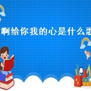 啊给你我的心是什么歌