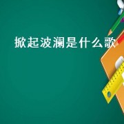 掀起波澜是什么歌