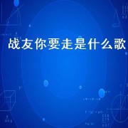 战友你要走是什么歌