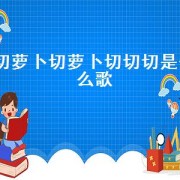 切萝卜切萝卜切切切是什么歌（90后歌曲切萝卜歌词）