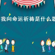 我向命运祈祷是什么歌（我用一生一世向你祈祷什么歌）