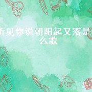 听见你说朝阳起又落是什么歌