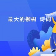 最大的柳树 诗词