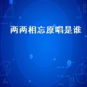两两相忘原唱是谁（俩俩相忘原唱现场）