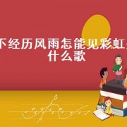 不经历风雨怎能见彩虹是什么歌