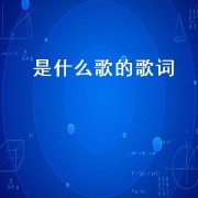 是什么歌的歌词