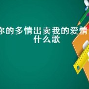 你的多情出卖我的爱情是什么歌（你的声音出卖了我的爱情是什么歌）