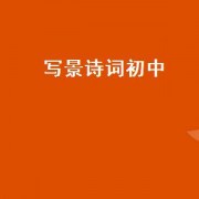 写景诗词初中（写景诗词的共同之处）