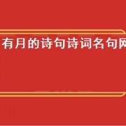有月的诗句诗词名句网（月的诗词名句唯美）