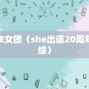 SHE女团（she出道20周年团综）