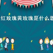 红玫瑰黄玫瑰是什么歌