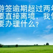 旅游签逾期超过两年想要直接离境，我们需要办理什么？