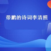 带鹏的诗词李清照（带鹏的诗词李清照）