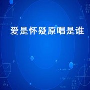 爱是怀疑原唱是谁