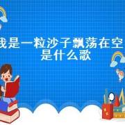 我是一粒沙子飘荡在空中是什么歌