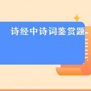 诗经中诗词鉴赏题（诗经诗歌鉴赏大全）