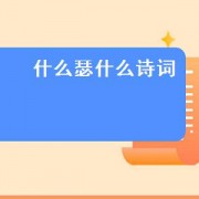 什么瑟什么诗词（什么瑟的诗词）