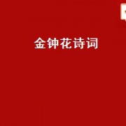 金钟花诗词