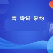 雪 诗词 婉约