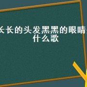 长长的头发黑黑的眼睛是什么歌