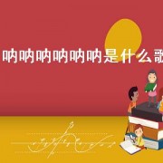 呐呐呐呐呐呐是什么歌