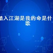 踏入江湖是我的命是什么歌（踏入江湖是我的命）