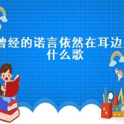 曾经的诺言依然在耳边是什么歌（曾经许下的诺言是什么歌）