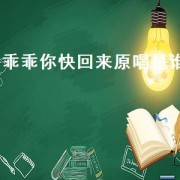 乖乖你快回来原唱是谁