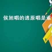 侯旭唱的逃原唱是谁（逃侯旭演唱的完整版）