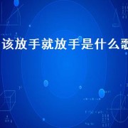 该放手就放手是什么歌