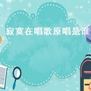 寂寞在唱歌原唱是谁（寂寞在唱歌原唱英文版）