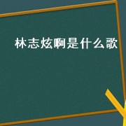 林志炫啊是什么歌