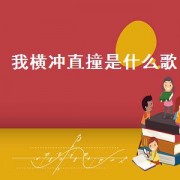 我横冲直撞是什么歌（带横冲直撞的歌词）