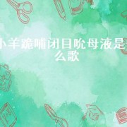 小羊跪哺闭目吮母液是什么歌（小羊跪下喝羊奶的歌）