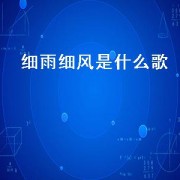细雨细风是什么歌（微风细雨王菲）