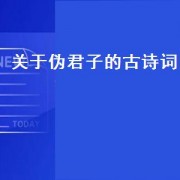 关于伪君子的古诗词（伪君子的古诗词）