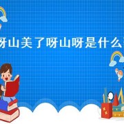 呀山美了呀山呀是什么歌（山呀山水呀水是什么歌的歌词）