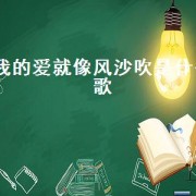 我的爱就像风沙吹是什么歌（我的爱就像风沙吹原唱凤凰传奇）