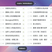 短视频运营必备背景音乐！抖音热门背景配乐160首