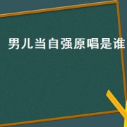 男儿当自强原唱是谁