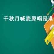 千秋月喊麦原唱是谁