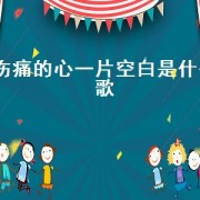 伤痛的心一片空白是什么歌（伤痛的心谁来安慰是什么歌）