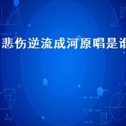 悲伤逆流成河原唱是谁