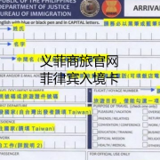 菲律宾入境卡怎么填（入境卡样本什么样子）