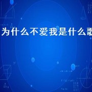 为什么不爱我是什么歌