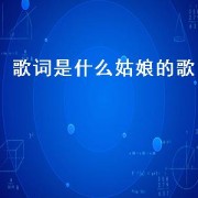 歌词是什么姑娘的歌