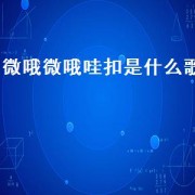微哦微哦哇扣是什么歌