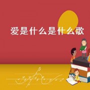 爱是什么是什么歌